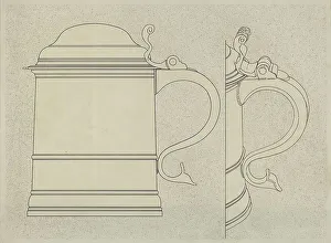 Pewter Prints: Pewter Tankard, c. 1937. Creator: Harry Goodman