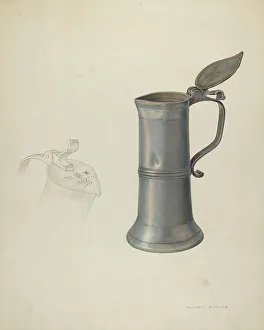 Pewter Tankard, c. 1941. Creator: Oscar Bluhme