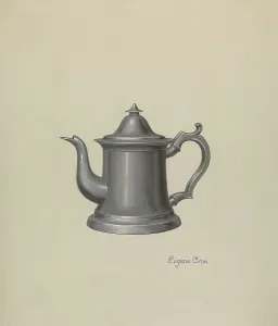 Pewter Teapot, c. 1937. Creator: Eugene Croe