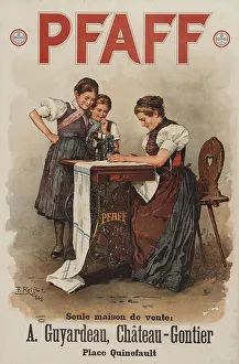 Dressmaker Prints: Pfaff, c. 1900. Creator: Reijs, F. (active ca 1900)