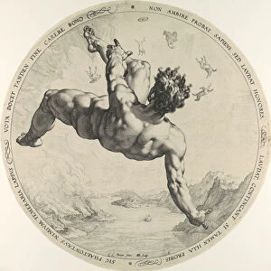 Ancient Greek Gallery: Phaeton, from The Four Disgracers, 1588. 1588. Creator: Hendrik Goltzius