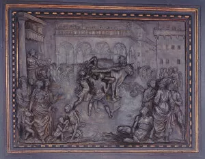 Punishing Gallery: Phalaris and the Bull of Perillus, 1590 / 1600. Creator: Giovanni Battista Caccini