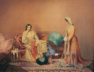 Phanariot Greek Ladies, Mid of the 19th cen Artist: Riviere, Daniel Valentine (1780-1854)