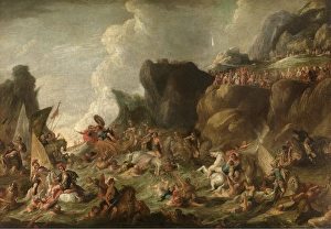 Drowned Prints: Pharaoh and his Army engulfed in the Red Sea. Creator: Vincent Malo