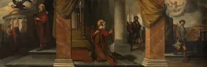 Tax Inspector Prints: The Pharisee and the Publican, 1661. Creator: Barent Fabritius
