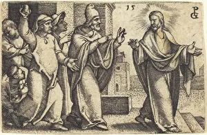 Pencz Georg Prints: The Pharisees Wish to Stone Christ. Creator: Georg Pencz