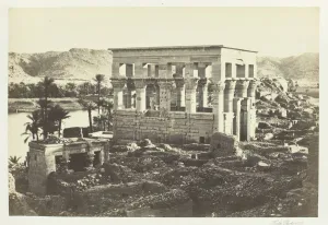 Nile Gallery: Pharoahs Bed, Philae, from the Great Temple, 1857. Creator: Francis Frith