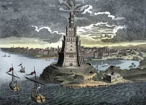 The Pharos of Alexandria, 18th century The Pharos of Alexandria, 18th century