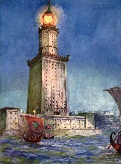 Beacon Gallery: The Pharos of Alexandria, Egypt, 1933-1934