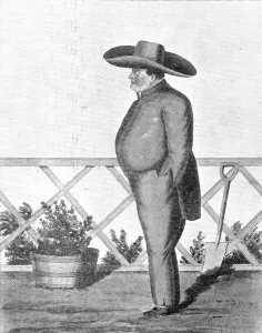 Bonaparte Napoleon Prints: The Last Phase: Napoleon in his Garden at Longwood, 1909. Creator: Unknown