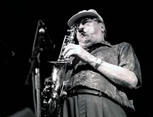 Alto Saxophone Prints: Phil Woods, Brecon Jazz Festival, Powys, Wales, 2000. Artist: Brian O Connor