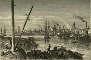 Granville Prints: Philadephia, from Below the New South-Street-Bridge, 1874. Creator: Alfred Harral
