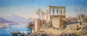 Philae Prints: Philae, Egypt, 1863. Artist: Charles Emile de Tournemine