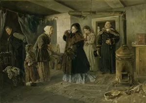 Destitution Gallery: Philantropists, 1874. Artist: Makovsky, Vladimir Yegorovich (1846-1920)