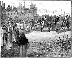 Philip Iv Prints: Philip the Fair reviewing five thousand Parisians ready to bear arms