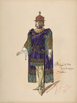Duc De Bourgogne Prints: Philip the Good, Duke of Burgundy; costume design for Jeanne d Arc by the Paris Opera