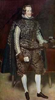 Philip Iv Gallery: Philip IV of Spain in Brown and Silver, c1631-1632, (1912).Artist: Diego Velasquez