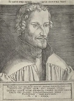 Intellectual Prints: Philip Melanchthon, 1540. Creator: Heinrich Aldegrever