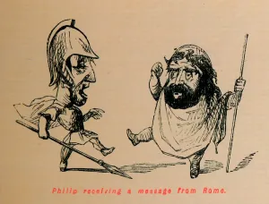 Philip receiving a Message from Rome, 1852. Artist: John Leech Philip receiving a Message from Rome, 1852. Artist: John Leech