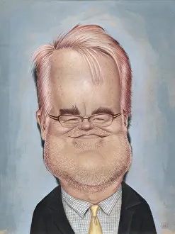 Forehead Prints: Philip Seymour Hoffman. Creator: Dan Springer