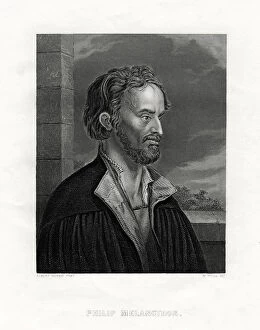 Protestantism Gallery: Philipp Melanchthon German theologian and writer of the Protestant Reformation, 19th century