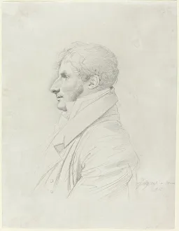 Ingres Jean Auguste Dominique Prints: Philippe Mengin de Bionval, 1812. Creator: Jean-Auguste-Dominique Ingres