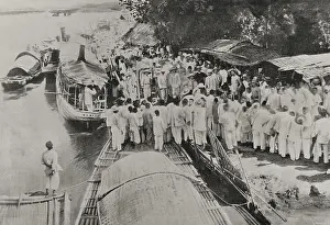 Philippine Revolution (1896-1898): farewell to the Tagalog leaders, Sual (Luzon Island), 1898. Creator: Enrique Laporta Valor
