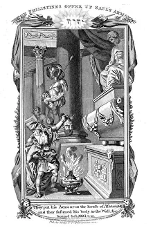 Canaan Gallery: The Philistines offer up Sauls Armour, 1804