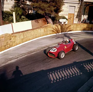Corner Prints: Phill Hill racing a Ferrari D246, Monaco Grand Prix, Monte Carlo, 1959