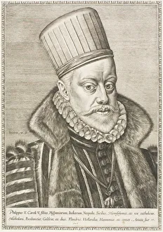 El Prudente Prints: Phillip II, King of Spain, 1586. Creator: Hieronymous Wierix