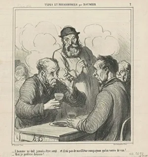Philosophers Prints: Un philosophe, 19th century. Creator: Honore Daumier