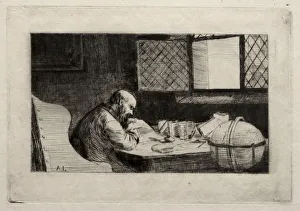 Alphonse Legros French Prints: The Philosopher. Creator: Alphonse Legros (French, 1837-1911)