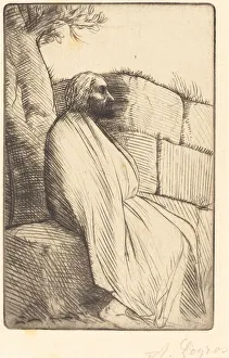 Stone Wall Prints: Philosopher (Le philosophe). Creator: Alphonse Legros