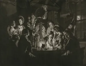 Pump Prints: A Philosopher Shewing an Experiment on the Air Pump, 1769. Creator: Valentine Green