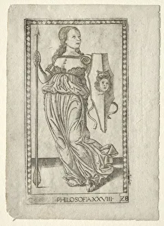 Philosophy (from the Tarocchi, series C: Liberal Arts, #28), before 1467. Creator
