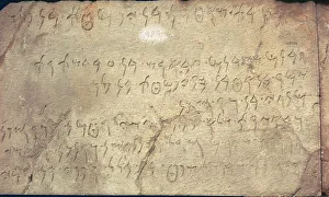 Assistant Collection: Phoenican inscription with the names of people working on a mausoleum