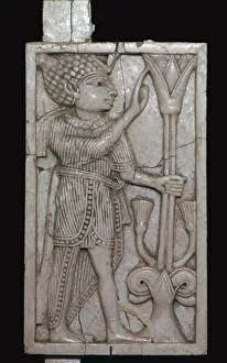 Phoenician Gallery: Phoenician ivory panel from a piece of furniture, 8th century BC