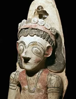 Phoenician Gallery: Phoenician statuette of a votary, 7th century BC