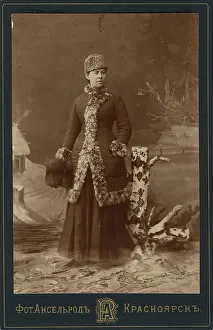 Akselrod Prints: Photo portrait of Antonina Lazarevna Sisina, 1890. Creator: Akselrod