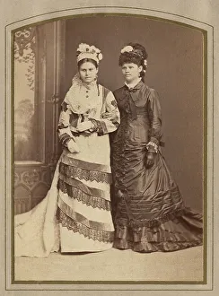 Photo of two young women, late 19th cent - early 20th cent. Creator: JD Malmberg