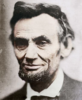 Booth Collection: Last photograph of Abraham Lincoln, (1809-1865), April 1865