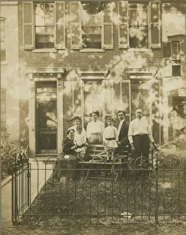 Black Lives Matter Prints: Photograph of Dr. William H. Conner and family outside their home, ca. 1910