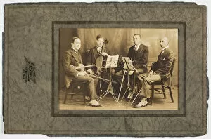 Cello Gallery: Photograph of Hall Johnson and the Negro String Quartet, ca. 1923. Creator: S. Tarr