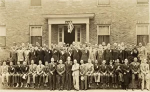 Black History Collection: Photograph of Kappa Alpha Psi members, 1937-1938. Creator: Dexheimer-Carlon Studios