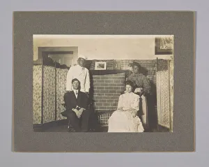 Chef Prints: Photograph of theatre production with blackface actors and Oliver Howard Horner, ca. 1910