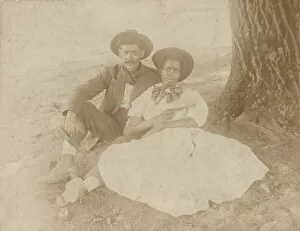Images Dated 19th August 2021: Photograph of a young couple in Texas, ca. 1920s. Creator: Unknown