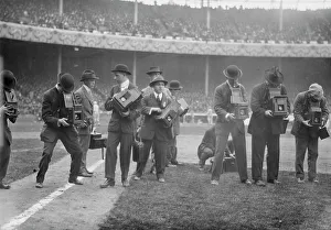 Press Photographer Prints: Photographers - Polo Grounds, 1914. Creator: Bain News Service