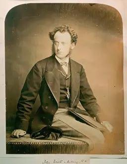 Photographic Portrait of Sir John Everett Millais, from an album compiled by John Everett Millais. Creator: John Watkins