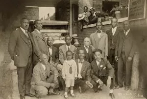 Black Lives Matter Collection: Photographic print of men gathered for State Funeral Directors meeting, 1926