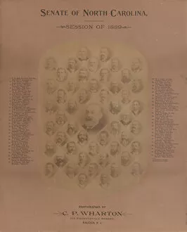 Businessmen Collection: Photographic print of the Senate of North Carolina, Session of 1889, 1889